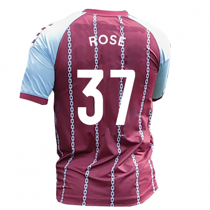 Danxen Hombre Camiseta Oliver Rose #37 Azul Celeste Rojo Óxido 1ª Equipación 2025/26 La Camisa México