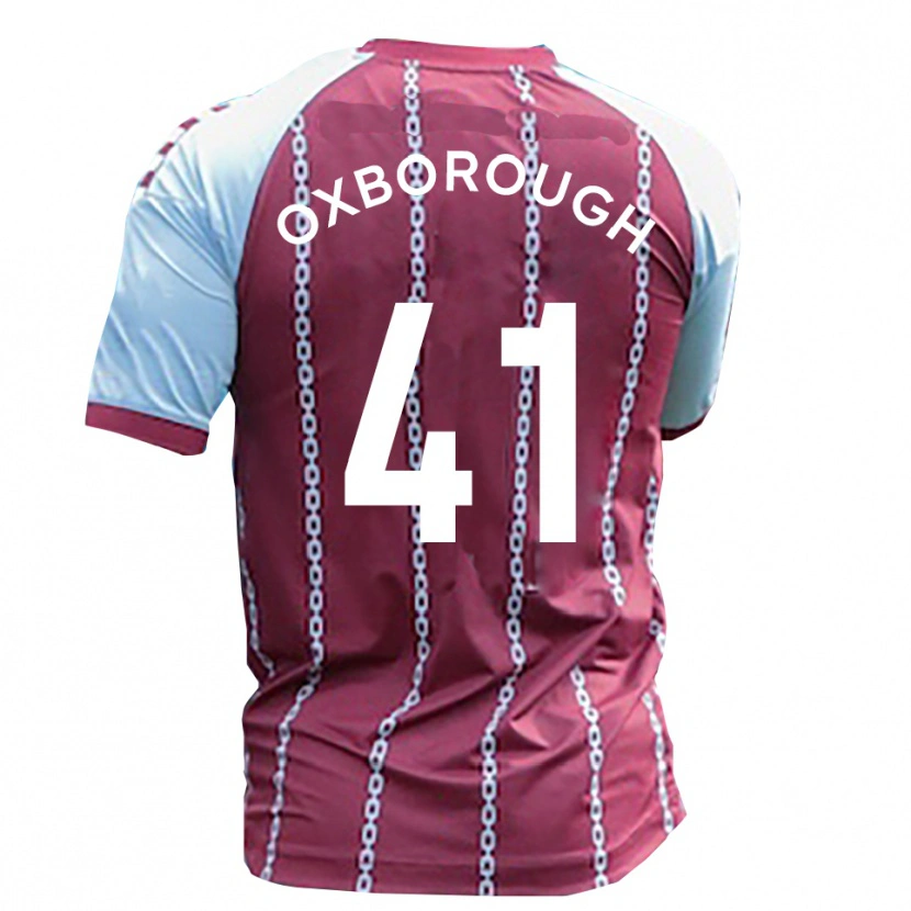 Danxen Hombre Camiseta Ewan Oxborough #41 Azul Celeste Rojo Óxido 1ª Equipación 2025/26 La Camisa México