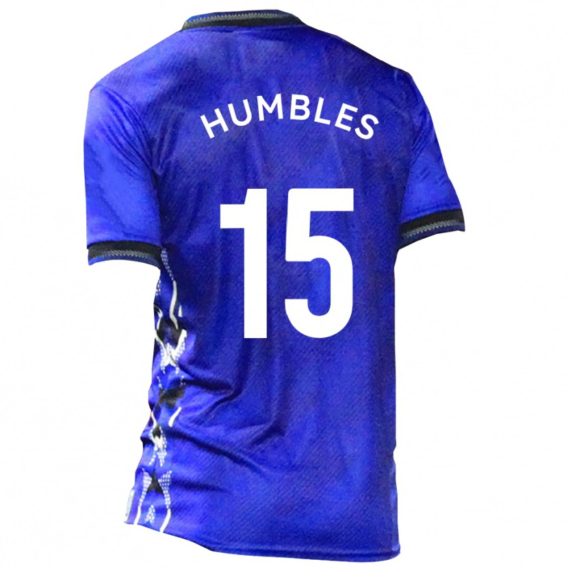 Danxen Hombre Camiseta Liam Humbles #15 Azul Blanco 1ª Equipación 2025/26 La Camisa México