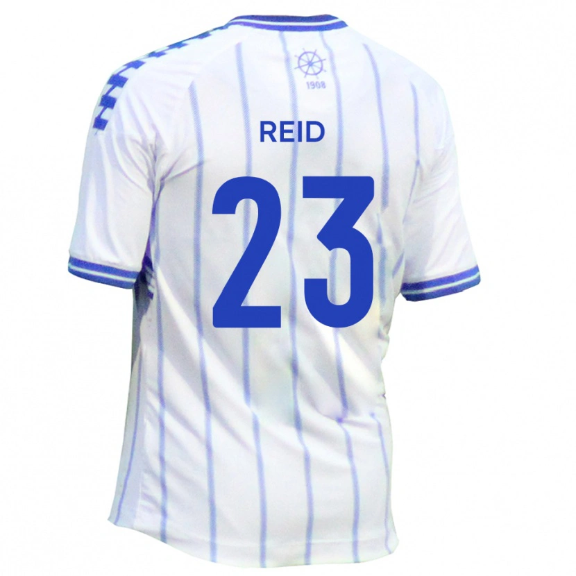 Danxen Hombre Camiseta Alex Reid #23 Blanco Azul 1ª Equipación 2025/26 La Camisa México