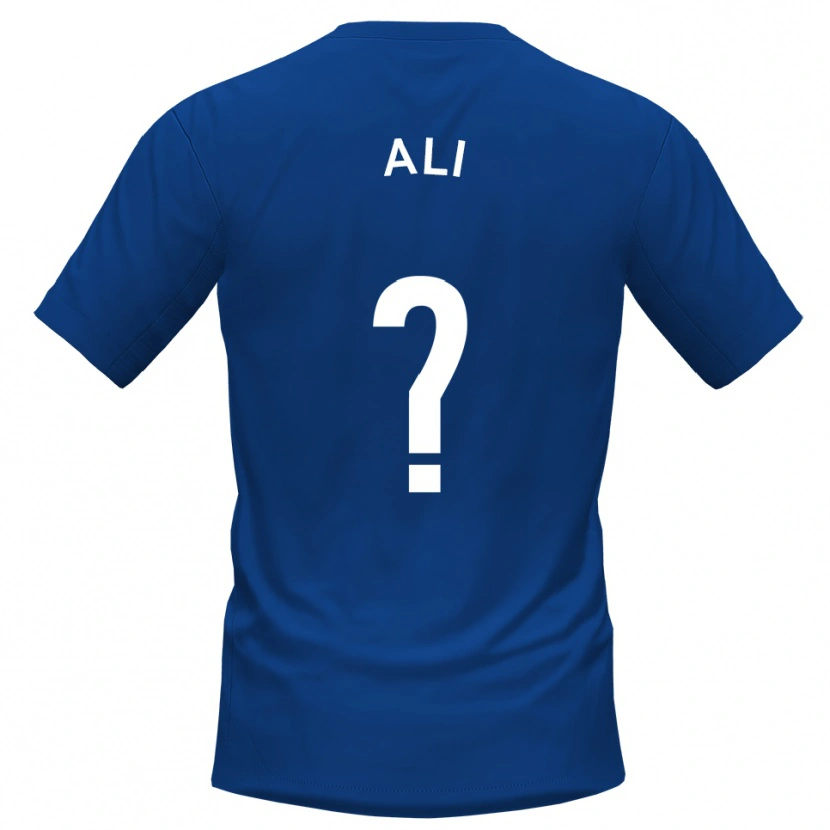 Danxen Hombre Camiseta Kameron Ali #0 Azul Blanco 1ª Equipación 2025/26 La Camisa México