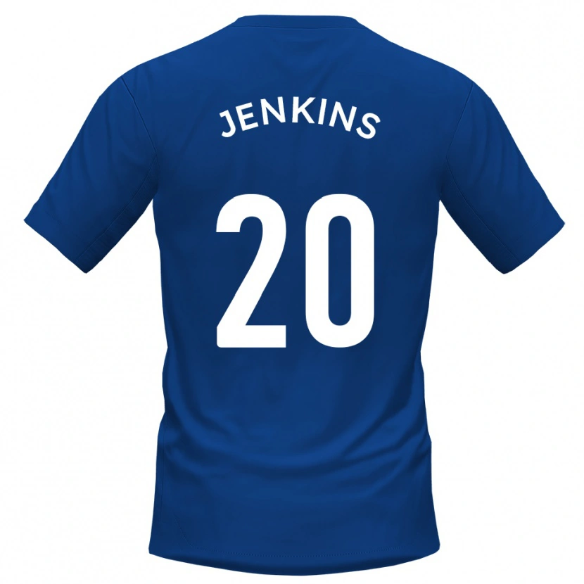 Danxen Hombre Camiseta Jack Jenkins #20 Azul Blanco 1ª Equipación 2025/26 La Camisa México