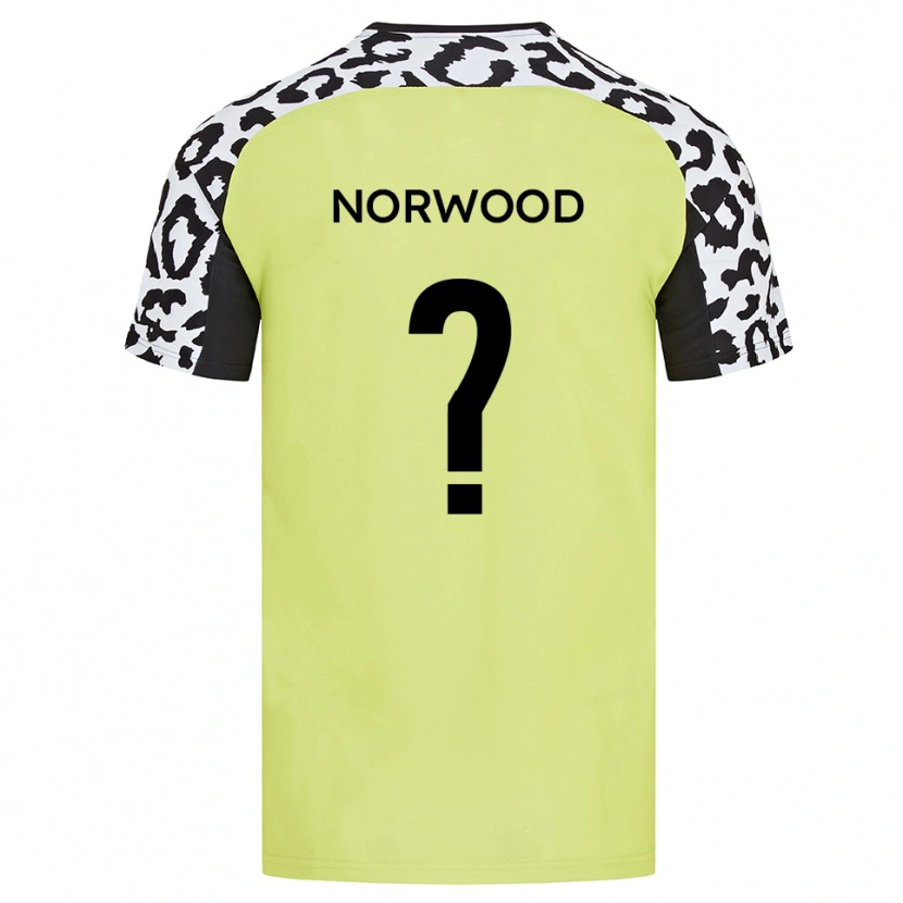 Danxen Hombre Camiseta Bea Norwood #0 Amarillo Fluorescente 1ª Equipación 2025/26 La Camisa México