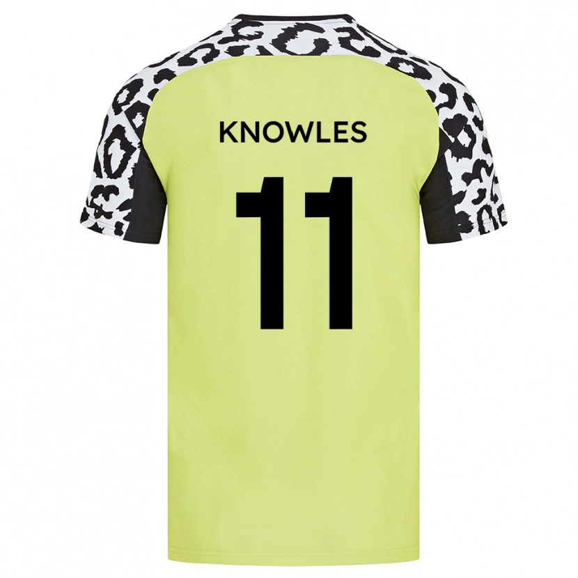 Danxen Hombre Camiseta Tom Knowles #11 Amarillo Fluorescente 1ª Equipación 2025/26 La Camisa México
