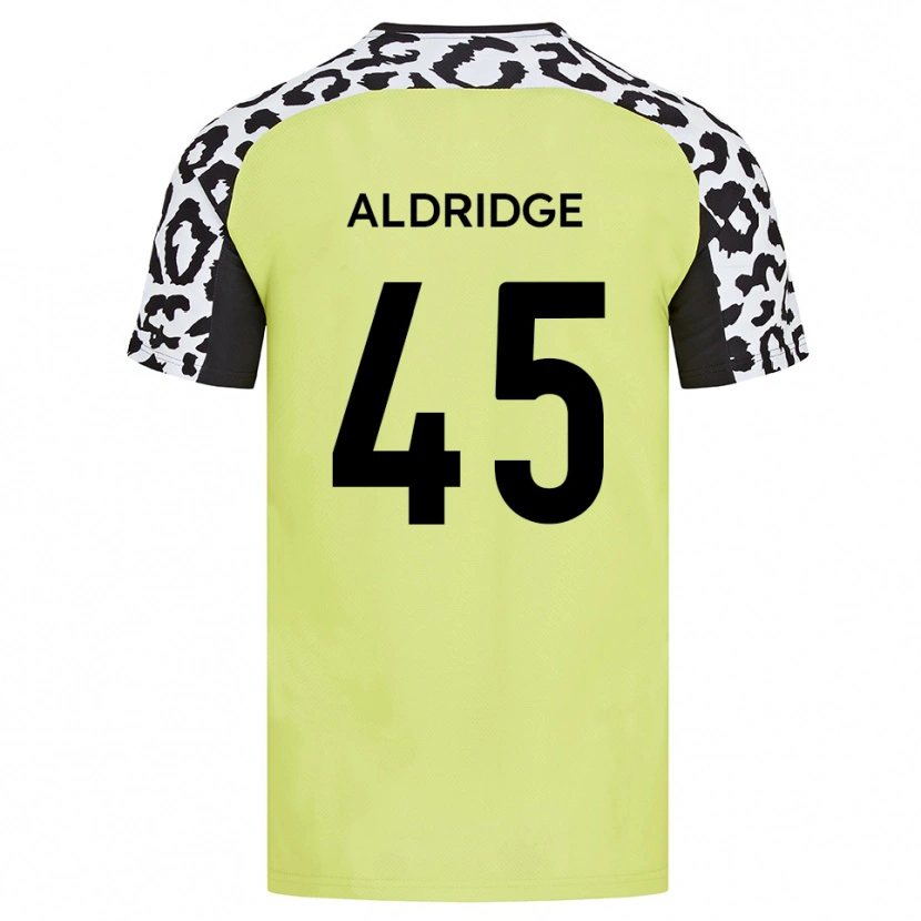 Danxen Hombre Camiseta Jesse Aldridge #45 Amarillo Fluorescente 1ª Equipación 2025/26 La Camisa México