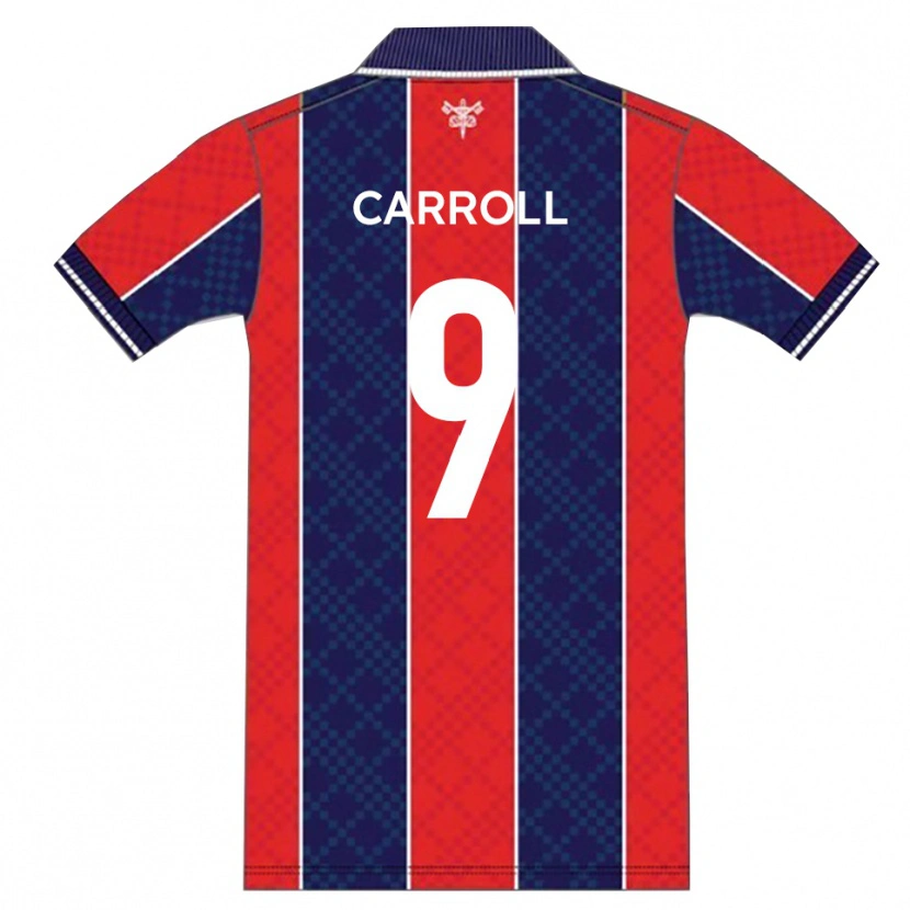 Danxen Hombre Camiseta Andy Carroll #9 Rojo Azul Marino 1ª Equipación 2025/26 La Camisa México