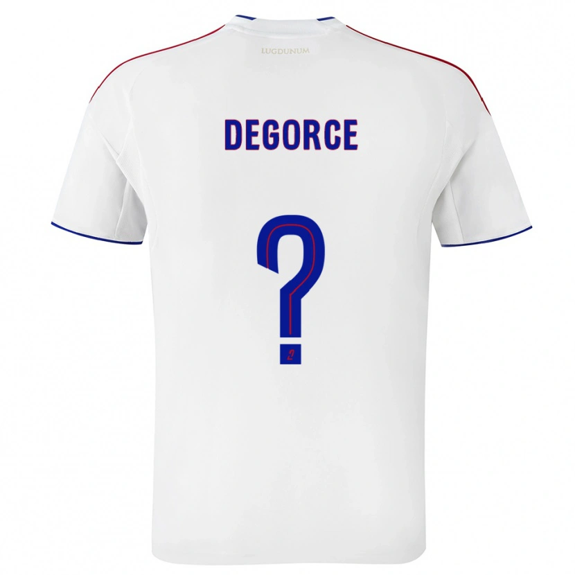 Danxen Hombre Camiseta Gwendal Degorce #0 Blanco Rojo 1ª Equipación 2025/26 La Camisa México