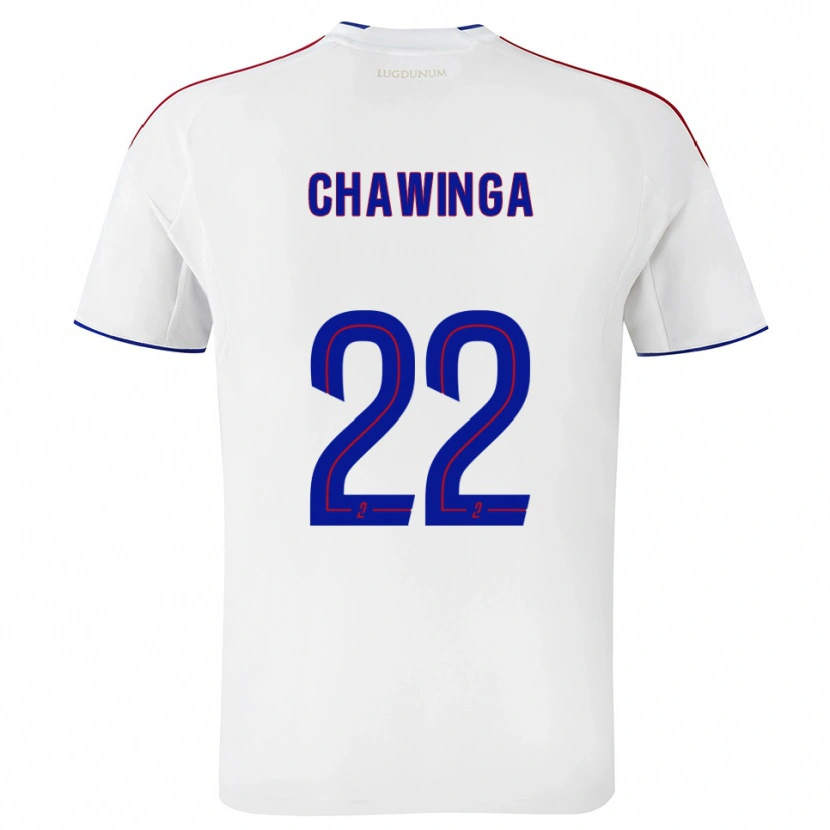 Danxen Hombre Camiseta Tabitha Chawinga #22 Blanco Rojo 1ª Equipación 2025/26 La Camisa México