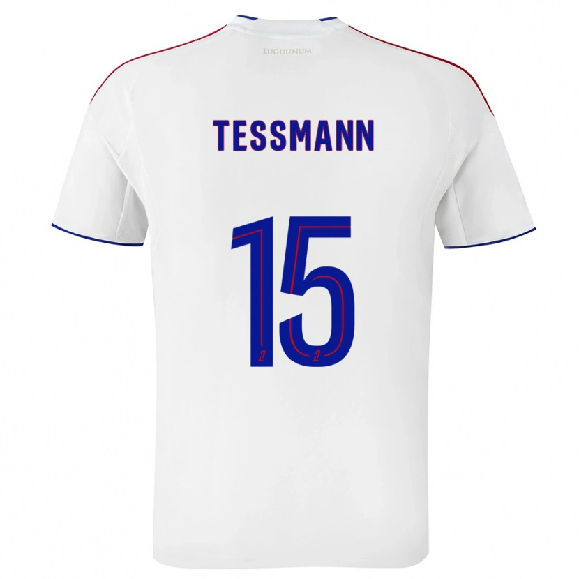 Danxen Hombre Camiseta Tanner Tessmann #15 Blanco Rojo 1ª Equipación 2025/26 La Camisa México