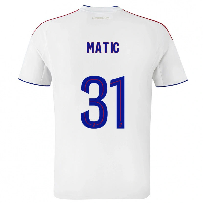 Danxen Hombre Camiseta Nemanja Matic #31 Blanco Rojo 1ª Equipación 2025/26 La Camisa México