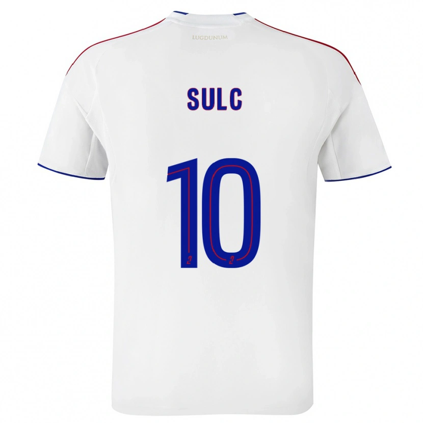 Danxen Hombre Camiseta Pavel Sulc #10 Blanco Rojo 1ª Equipación 2025/26 La Camisa México