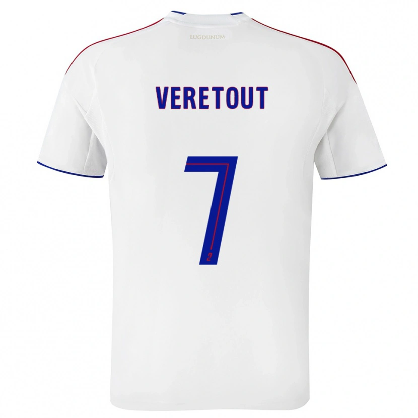 Danxen Hombre Camiseta Jordan Veretout #7 Blanco Rojo 1ª Equipación 2025/26 La Camisa México