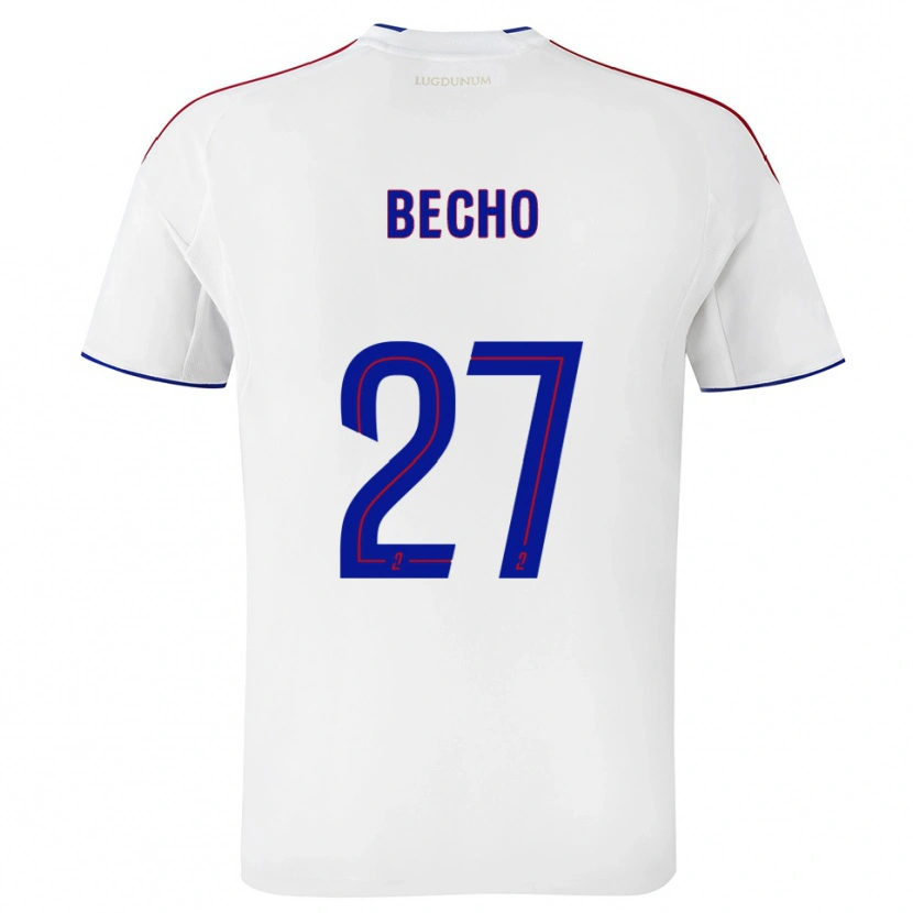 Danxen Hombre Camiseta Vicki Becho #27 Blanco Rojo 1ª Equipación 2025/26 La Camisa México