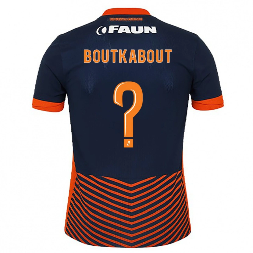 Danxen Hombre Camiseta Amir Boutkabout #0 Azul Medianoche Naranja 1ª Equipación 2025/26 La Camisa México