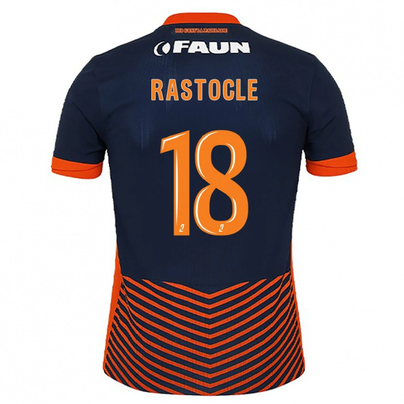 Danxen Hombre Camiseta Jade Rastocle #18 Azul Medianoche Naranja 1ª Equipación 2025/26 La Camisa México