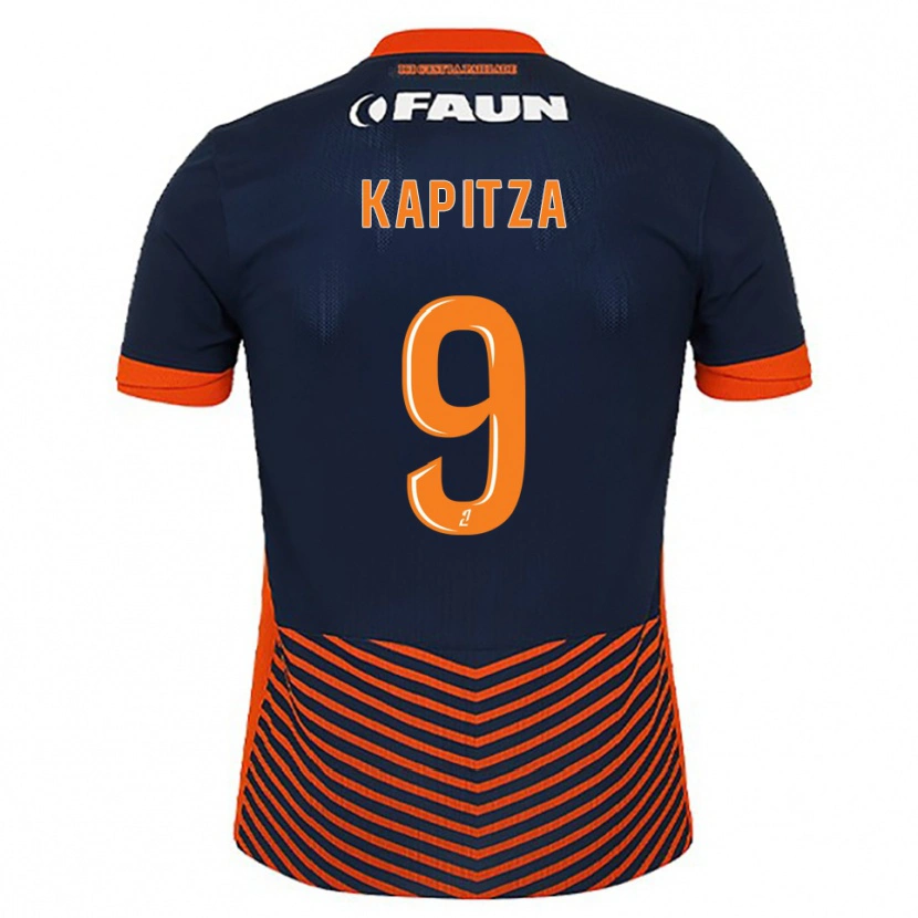 Danxen Hombre Camiseta Matisse Kapitza #9 Azul Medianoche Naranja 1ª Equipación 2025/26 La Camisa México
