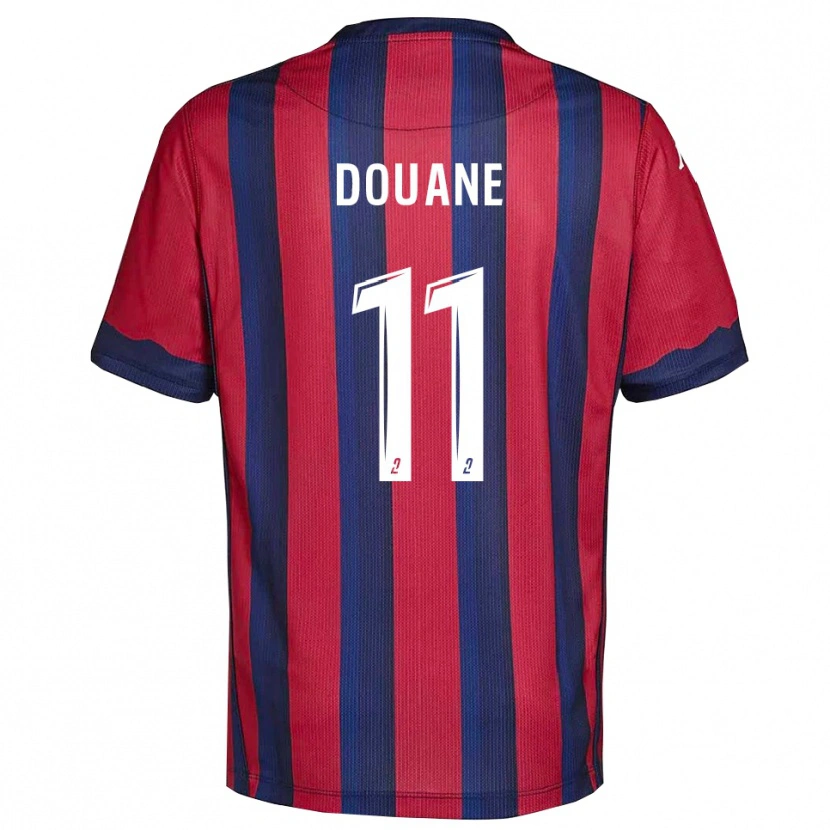 Danxen Hombre Camiseta Maïdine Douane #11 Borgoña Azul Marino 1ª Equipación 2025/26 La Camisa México