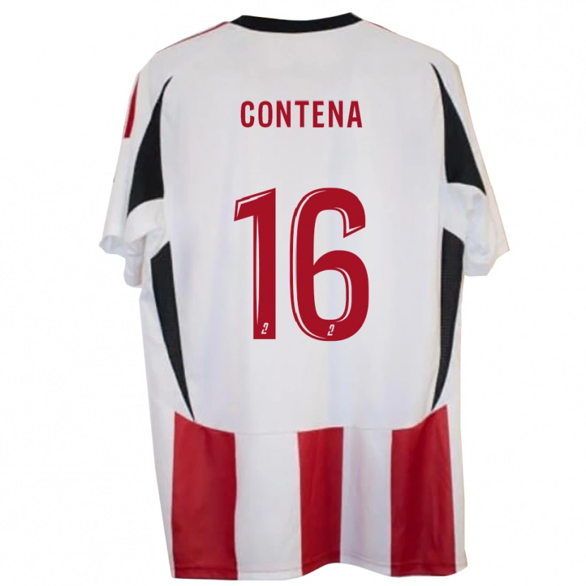 Danxen Hombre Camiseta Sacha Contena #16 Rojo Azul 1ª Equipación 2025/26 La Camisa México