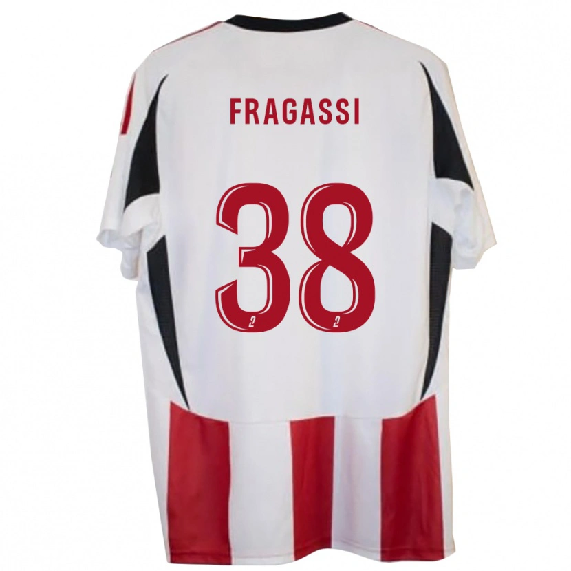 Danxen Hombre Camiseta Tom Fragassi #38 Rojo Azul 1ª Equipación 2025/26 La Camisa México