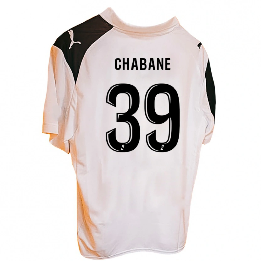 Danxen Hombre Camiseta Amine Chabane #39 Negro Blanco 1ª Equipación 2025/26 La Camisa México