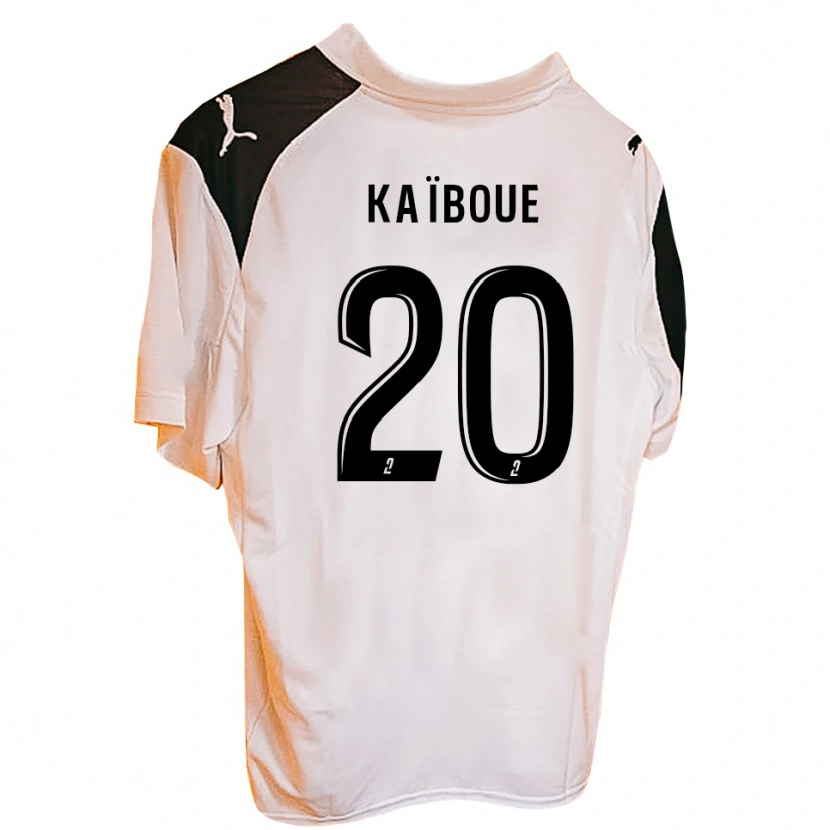 Danxen Hombre Camiseta Kylian Kaïboue #20 Negro Blanco 1ª Equipación 2025/26 La Camisa México