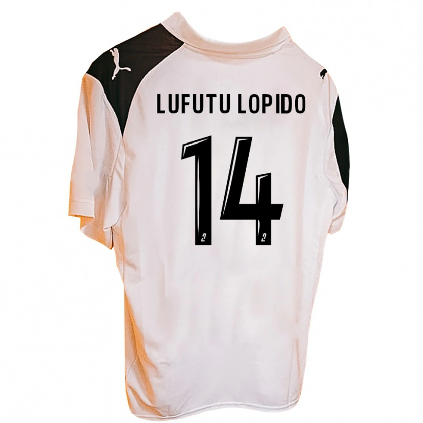 Danxen Hombre Camiseta Brooklyn Lufutu Lopido #14 Negro Blanco 1ª Equipación 2025/26 La Camisa México
