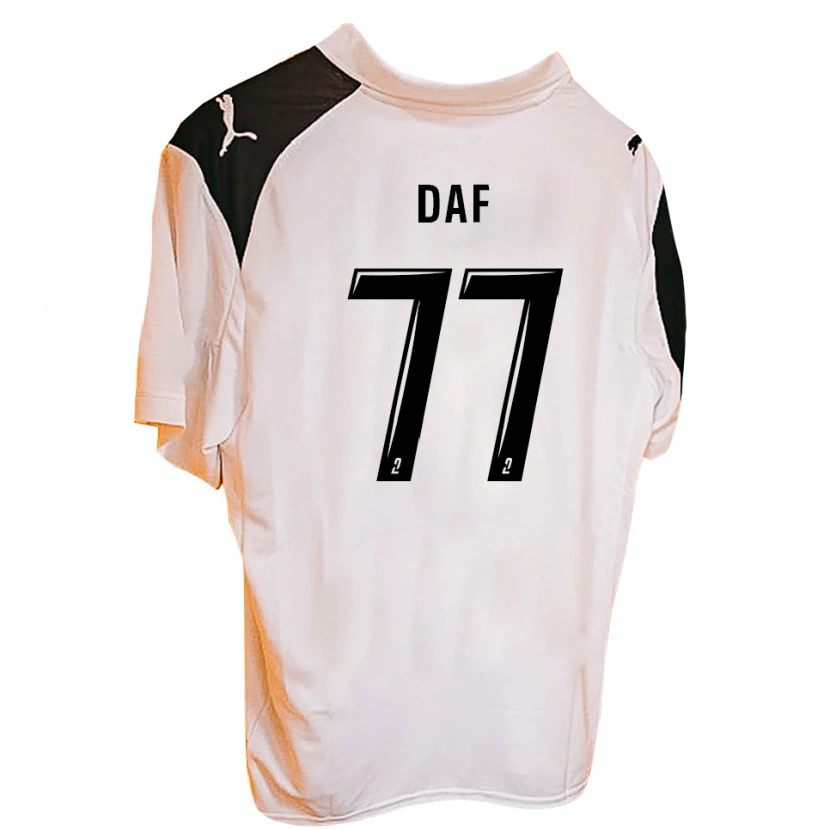Danxen Hombre Camiseta Ilan Daf #77 Negro Blanco 1ª Equipación 2025/26 La Camisa México