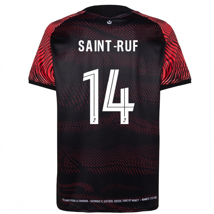 Danxen Hombre Camiseta Nicolas Saint-Ruf #14 Blanco Rojo 1ª Equipación 2025/26 La Camisa México