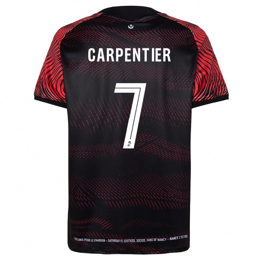 Danxen Hombre Camiseta Quentin Carpentier #7 Blanco Rojo 1ª Equipación 2025/26 La Camisa México