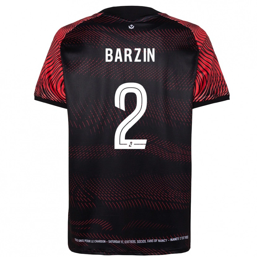 Danxen Hombre Camiseta Réginald Barzin #2 Blanco Rojo 1ª Equipación 2025/26 La Camisa México