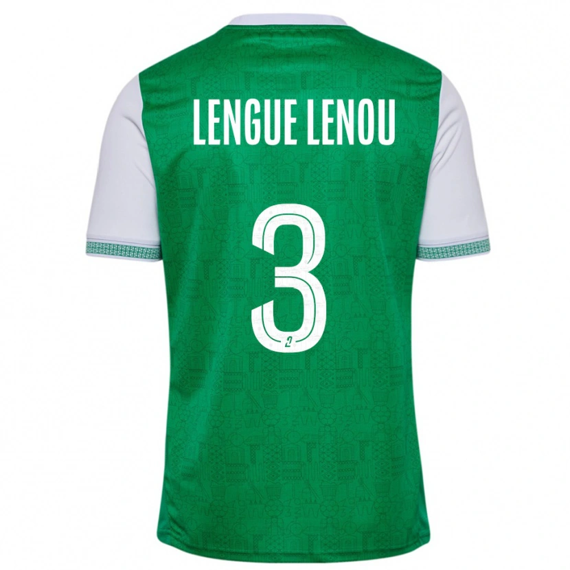 Danxen Hombre Camiseta Maxime Lengue Lenou #3 Verde Blanco 1ª Equipación 2025/26 La Camisa México