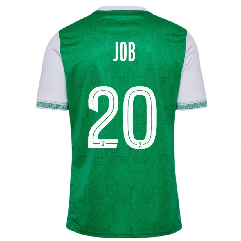 Danxen Hombre Camiseta Taëryne Job #20 Verde Blanco 1ª Equipación 2025/26 La Camisa México