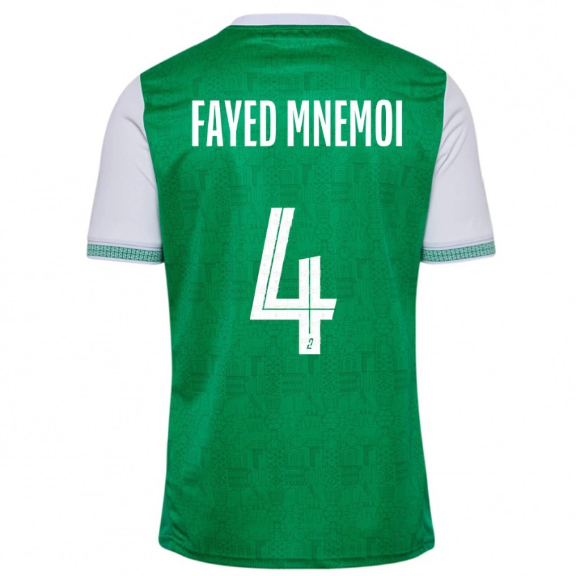 Danxen Hombre Camiseta El Fayed Mnemoi #4 Verde Blanco 1ª Equipación 2025/26 La Camisa México