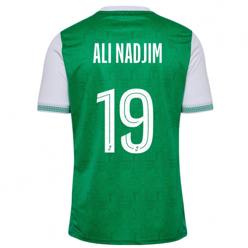 Danxen Hombre Camiseta Nadjma Ali Nadjim #19 Verde Blanco 1ª Equipación 2025/26 La Camisa México