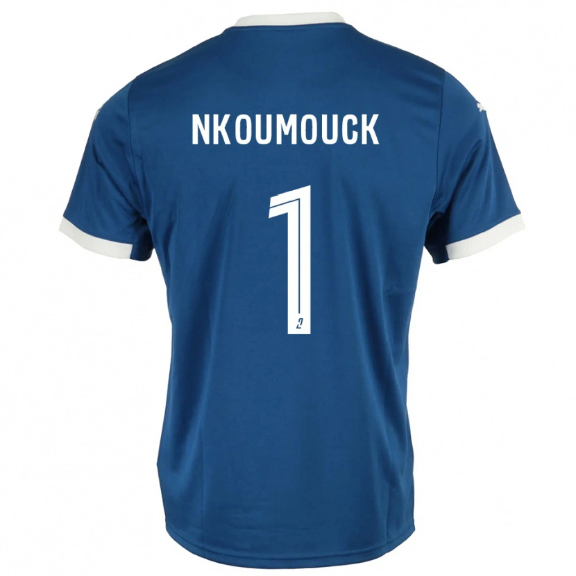 Danxen Hombre Camiseta Marc-Anthony Nkoumouck #1 Azul Blanco 1ª Equipación 2025/26 La Camisa México
