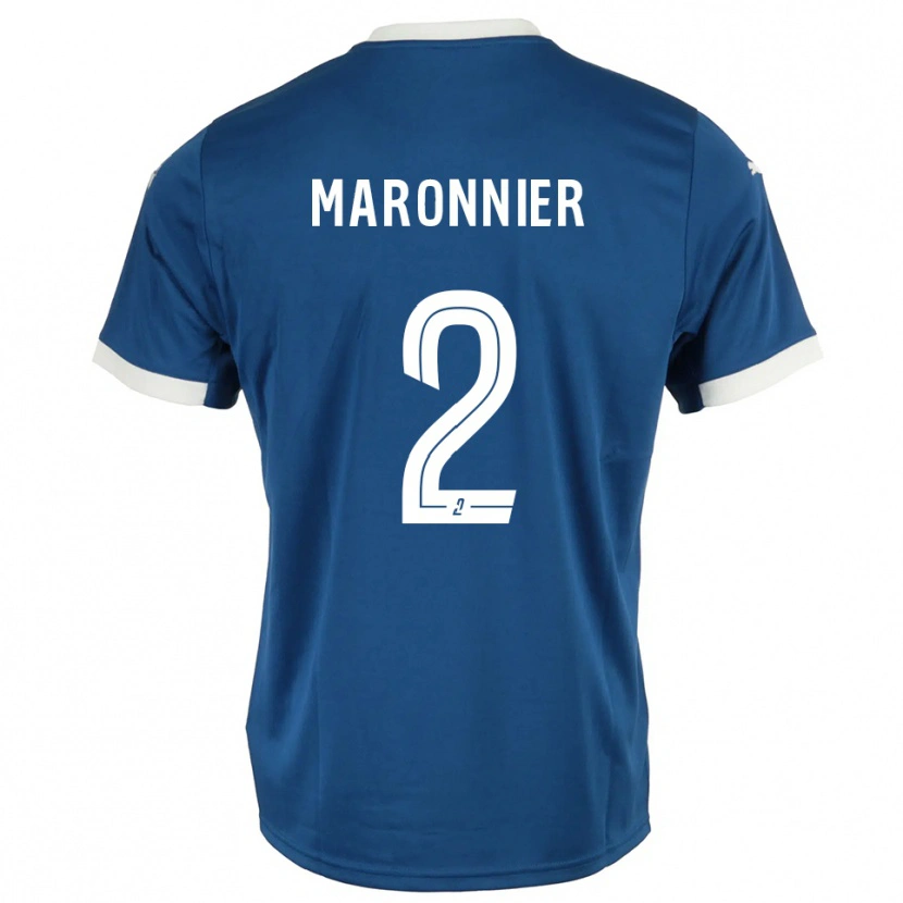 Danxen Hombre Camiseta Lucas Maronnier #2 Azul Blanco 1ª Equipación 2025/26 La Camisa México