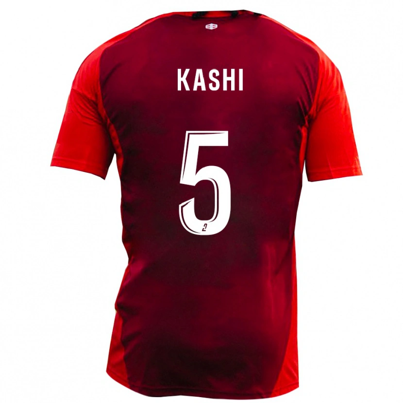 Danxen Hombre Camiseta Ahmed Kashi #5 Rojo Borgoña 1ª Equipación 2025/26 La Camisa México