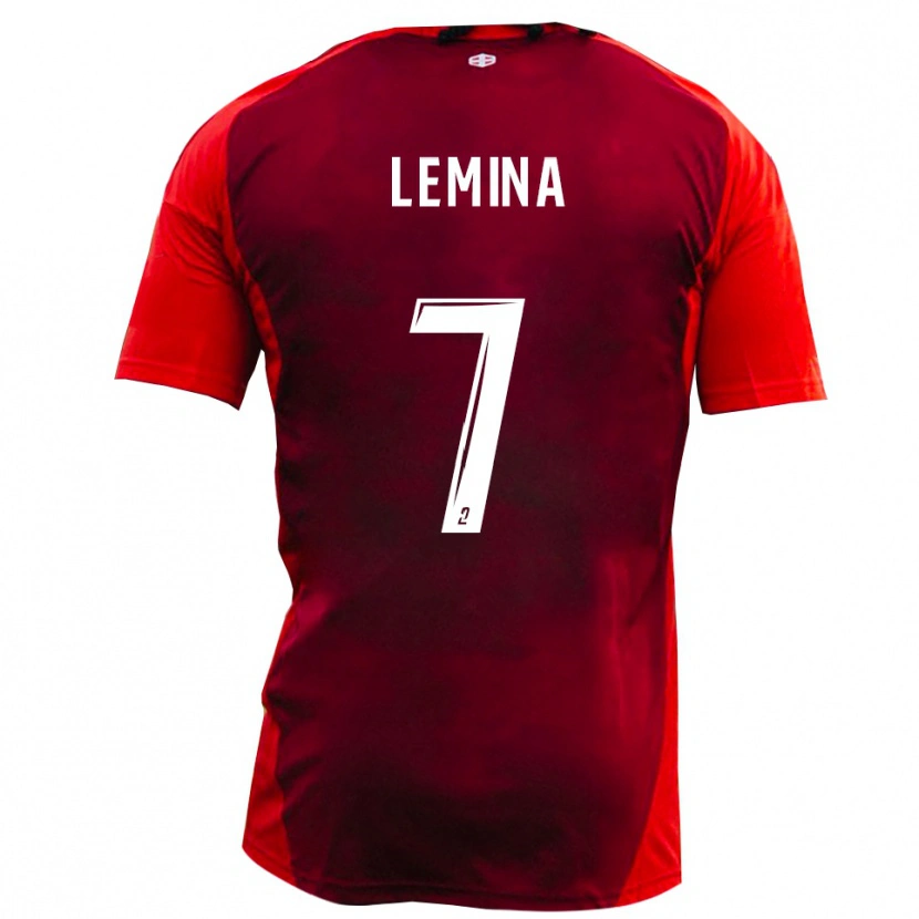 Danxen Hombre Camiseta Noha Lemina #7 Rojo Borgoña 1ª Equipación 2025/26 La Camisa México
