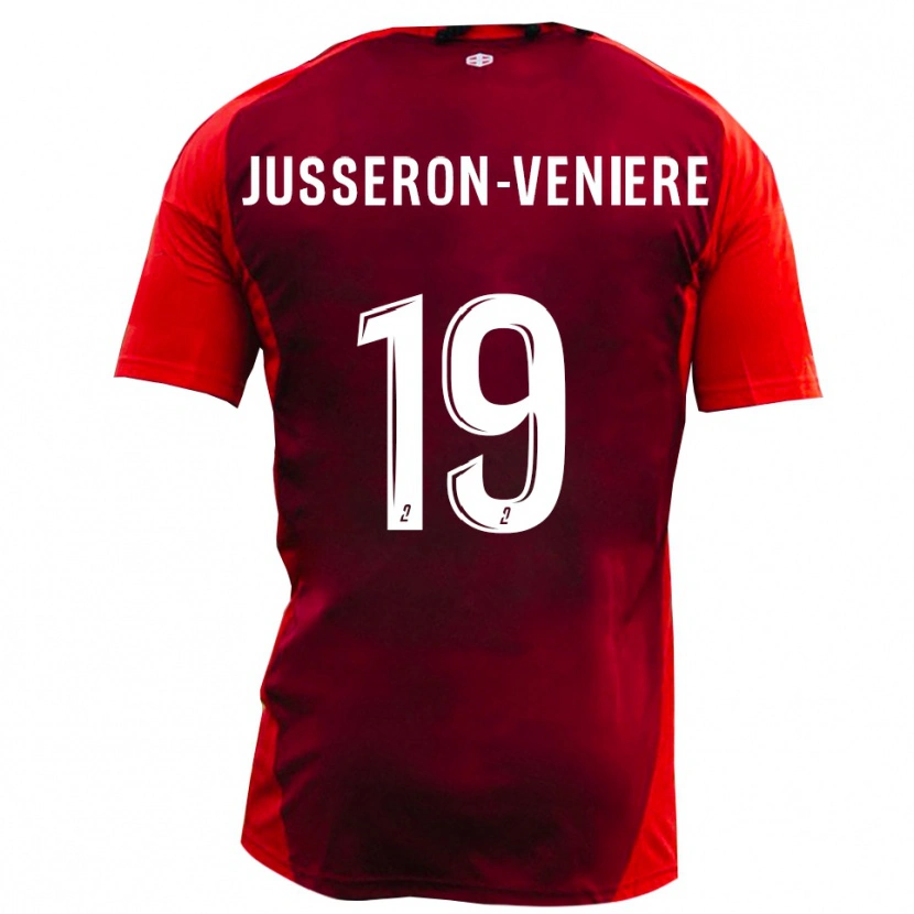 Danxen Hombre Camiseta Kilyan Jusseron-Veniere #19 Rojo Borgoña 1ª Equipación 2025/26 La Camisa México