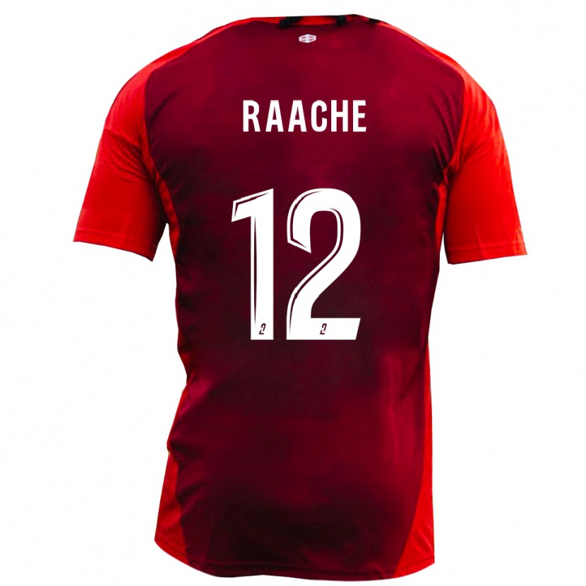 Danxen Hombre Camiseta Ibrahim Raache #12 Rojo Borgoña 1ª Equipación 2025/26 La Camisa México