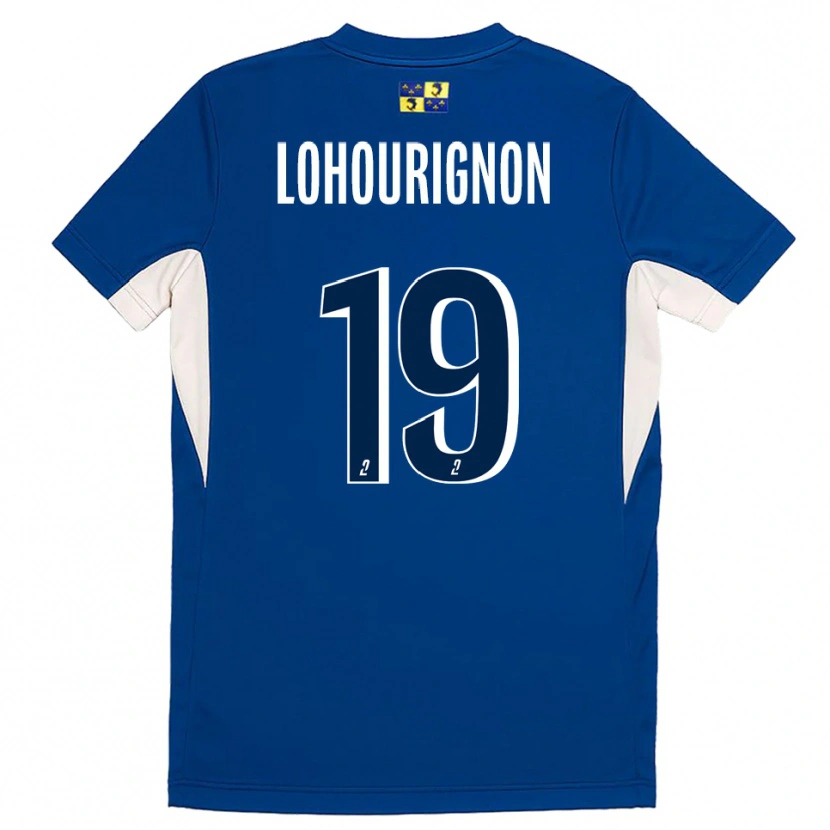 Danxen Hombre Camiseta Ndeye Lohourignon #19 Azul Azul Marino 1ª Equipación 2025/26 La Camisa México