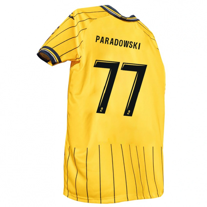 Danxen Hombre Camiseta Tao Paradowski #77 Amarillo Azul Marino 1ª Equipación 2025/26 La Camisa México