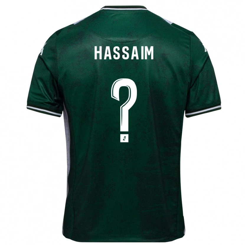 Danxen Hombre Camiseta Melwane Hassaim #0 Verde Blanco 1ª Equipación 2025/26 La Camisa México