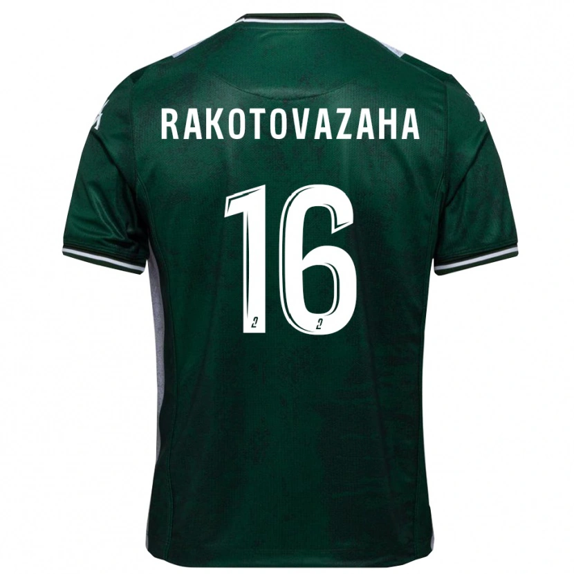 Danxen Hombre Camiseta Allan Rakotovazaha #16 Verde Blanco 1ª Equipación 2025/26 La Camisa México