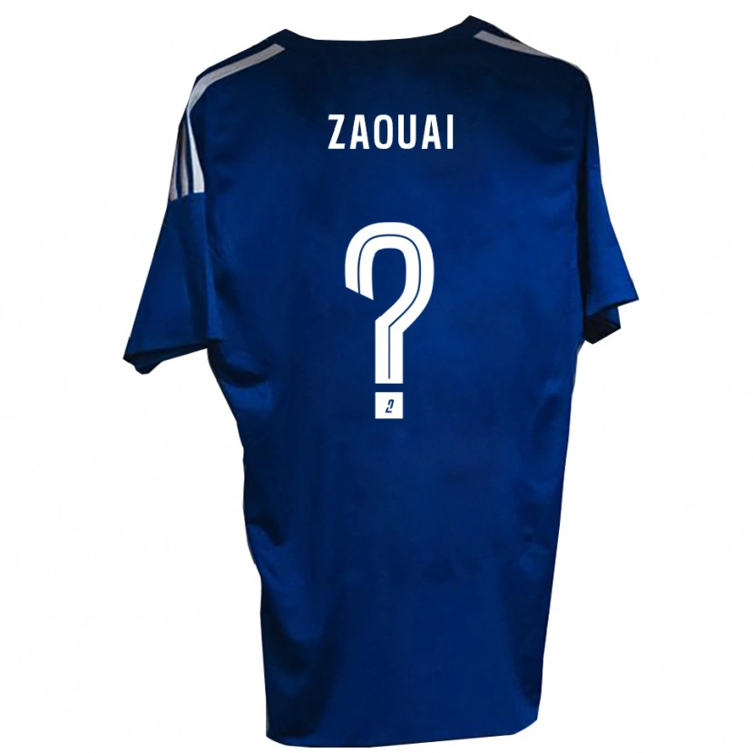 Danxen Hombre Camiseta Alexandre Zaouai #0 Azul Blanco 1ª Equipación 2025/26 La Camisa México
