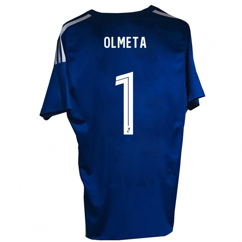 Danxen Hombre Camiseta Lisandru Olmeta #1 Azul Blanco 1ª Equipación 2025/26 La Camisa México