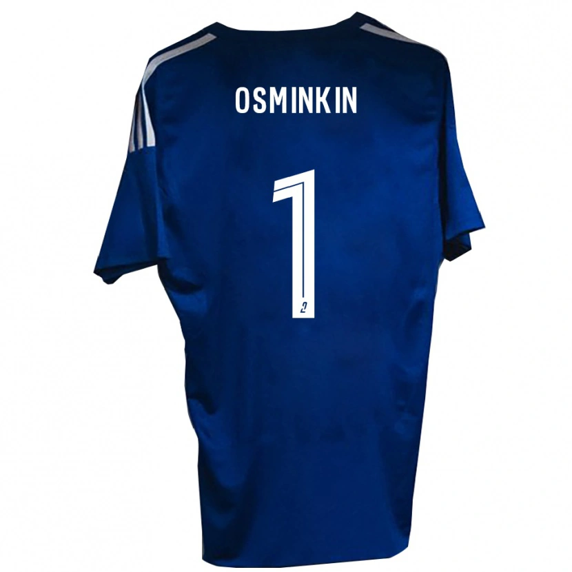 Danxen Hombre Camiseta Vitaliy Osminkin #1 Azul Blanco 1ª Equipación 2025/26 La Camisa México
