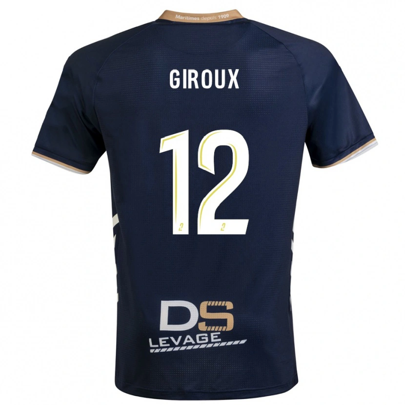 Danxen Hombre Camiseta Tom Giroux #12 Azul Marino Oro 1ª Equipación 2025/26 La Camisa México