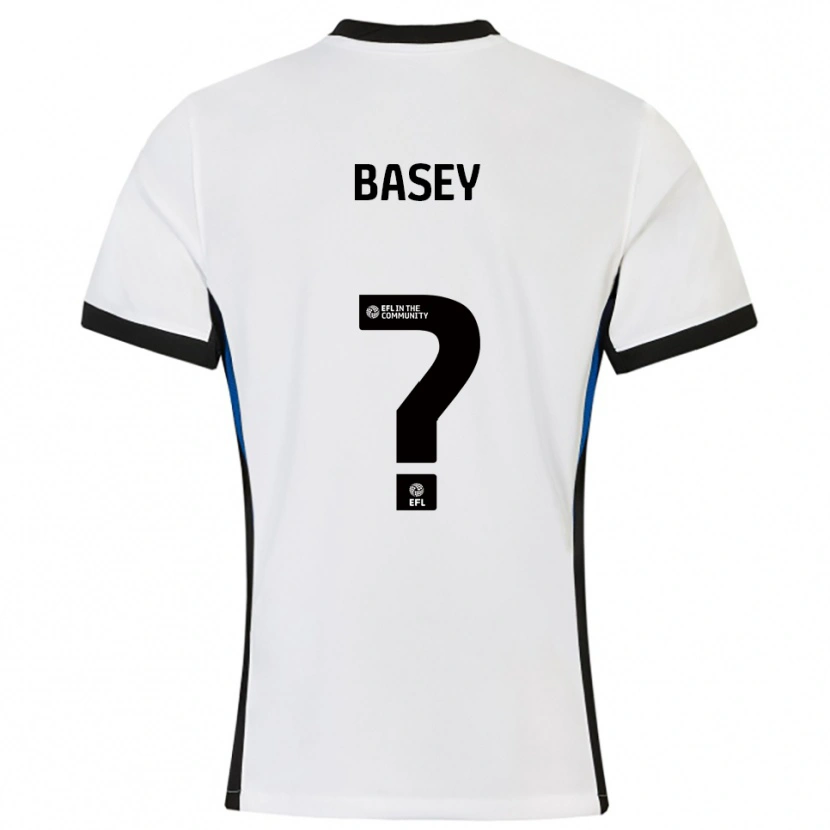 Danxen Hombre Camiseta Oliver Basey #0 Blanco Azul 2ª Equipación 2025/26 La Camisa México