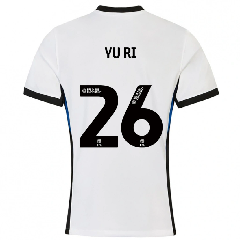 Danxen Hombre Camiseta Choe Yu-Ri #26 Blanco Azul 2ª Equipación 2025/26 La Camisa México